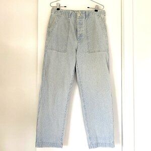 Madewell Griff Fatigue Pant in Railroad Stripe